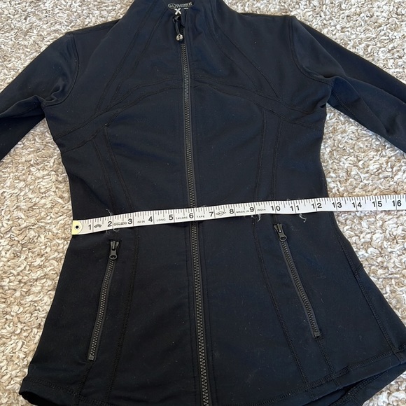 Queenie Ke Black Zip Up Athletic Jacket with Zipper and Thumb Holes Sz XS - Picture 8 of 12